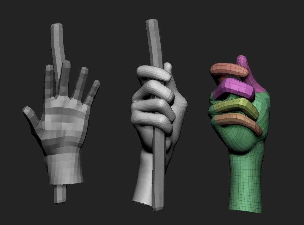 how to push sculpt together in zbrush