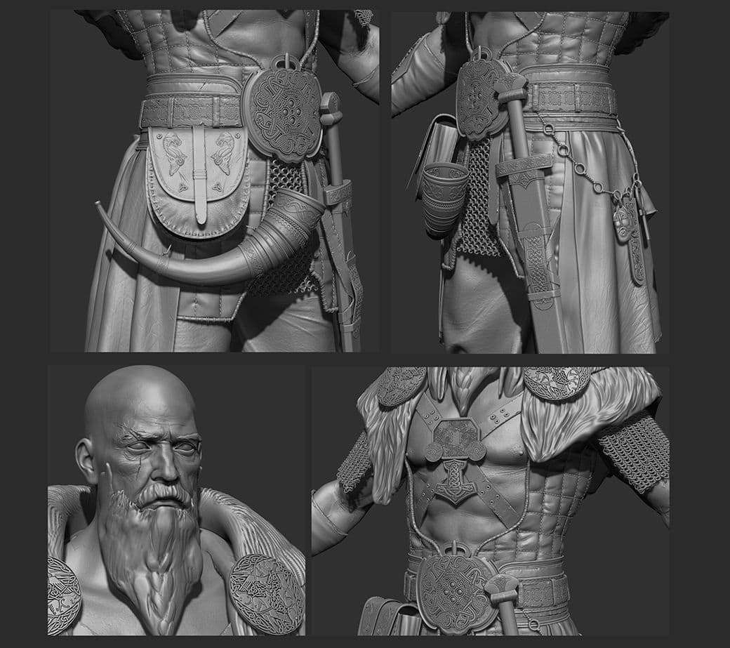 character design variations zbrush