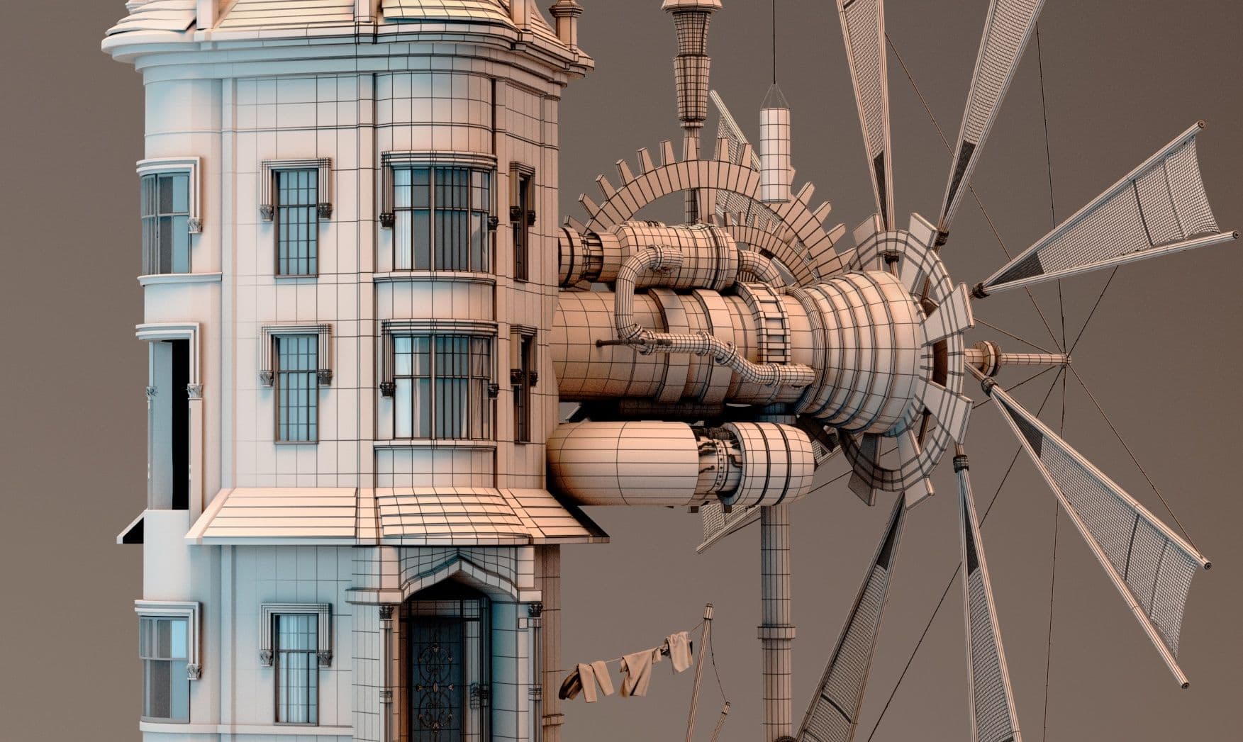 Make Your Own Steampunk House in 3D