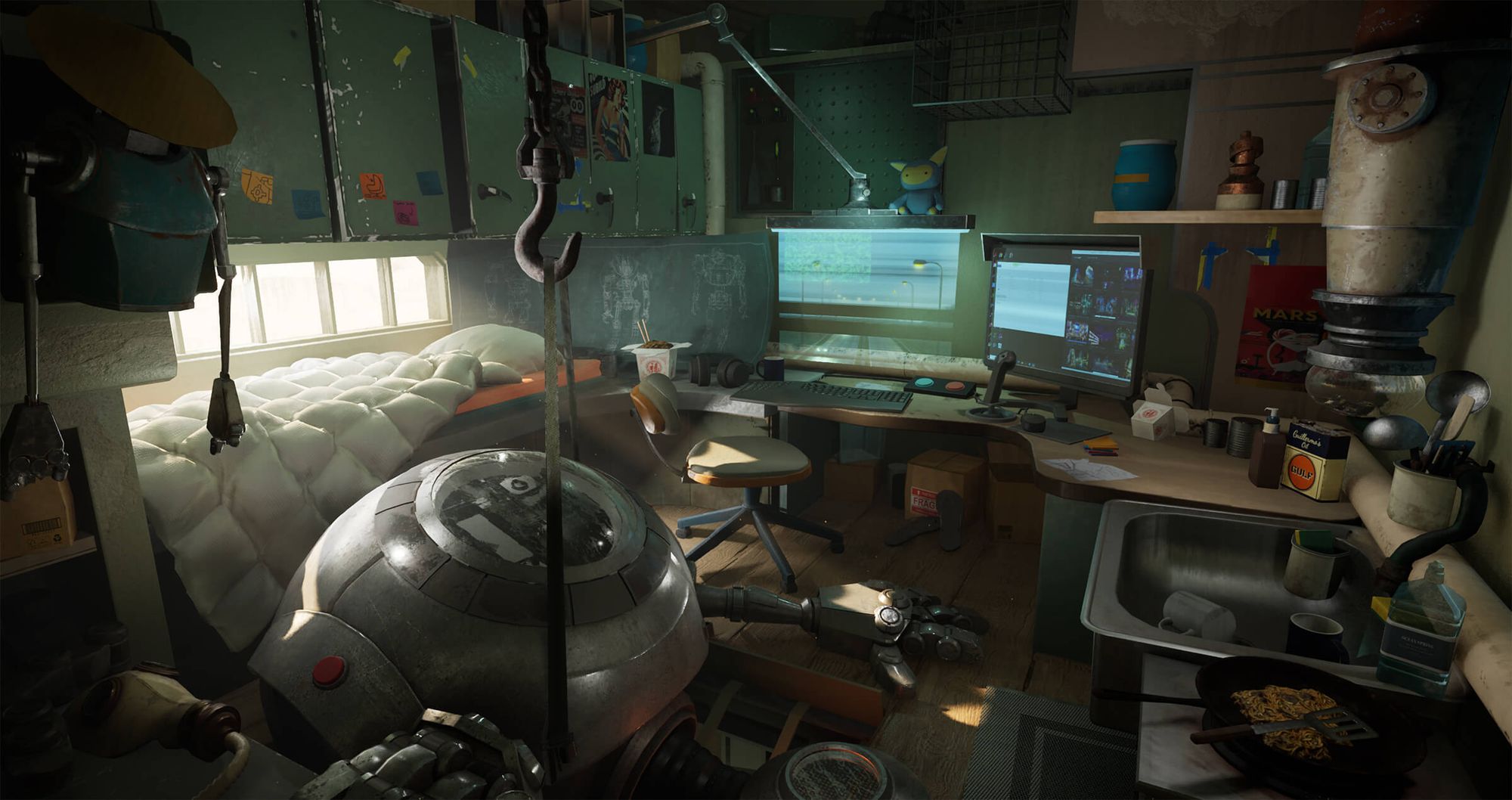 Engineer's Bedroom: Creating an Immersive Interior in Unreal Engine 5