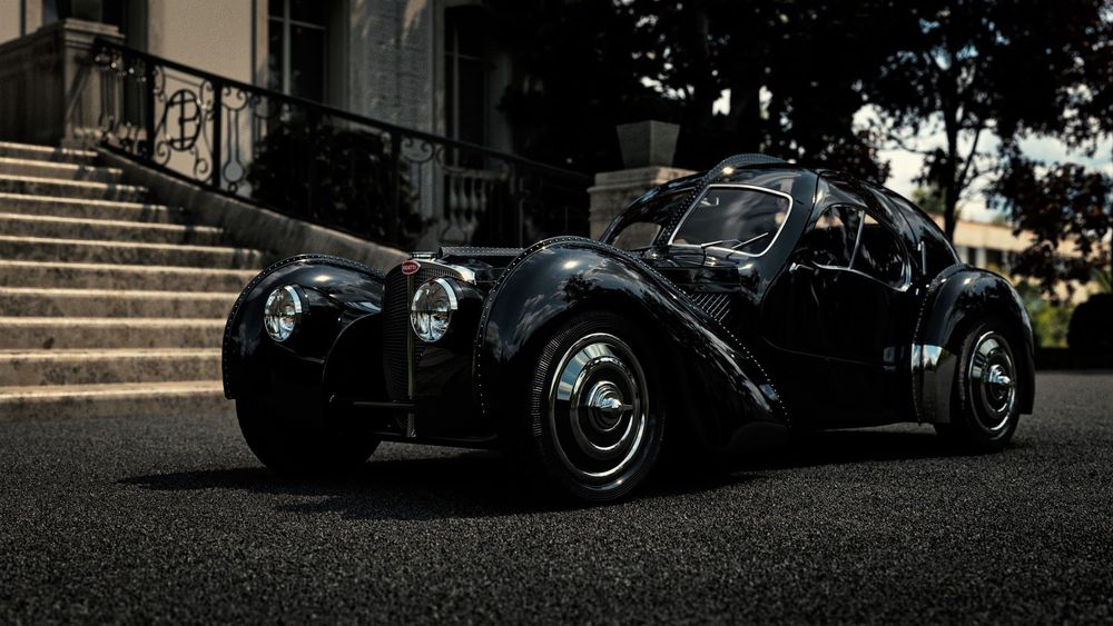 Photorealistic Vehicle Creation: The Bugatti Type 57 SC Atlantic