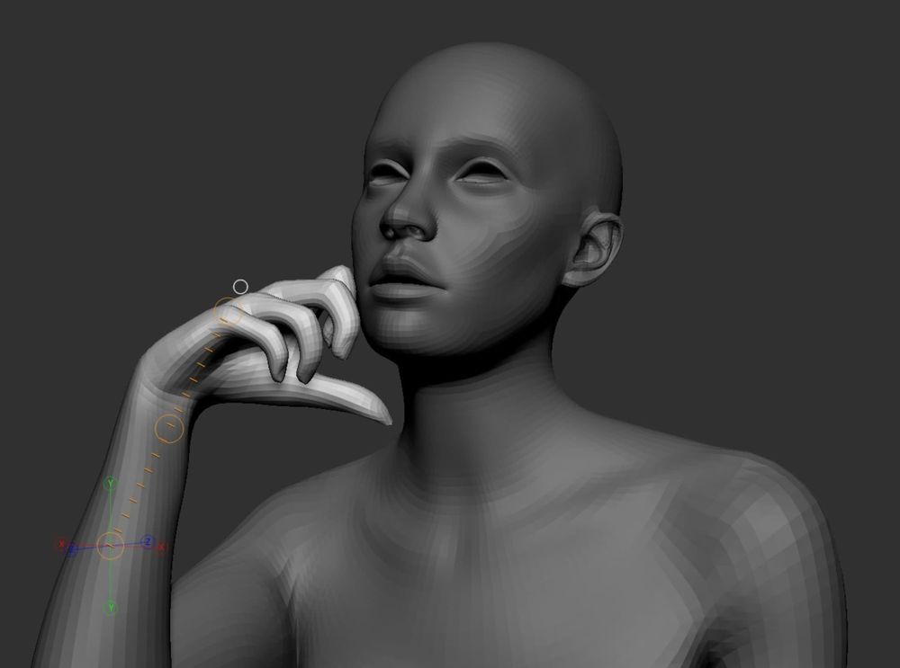 realistic 3d character with zbrush