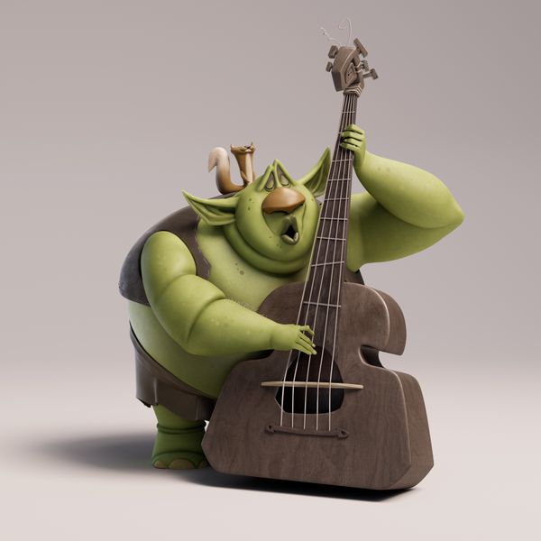 Troll and Bass: The Stages of Creating a 3D Model From a Concept