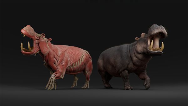Hippo Anatomy Study: Demystifying Skeleton and Muscle Sculpting
