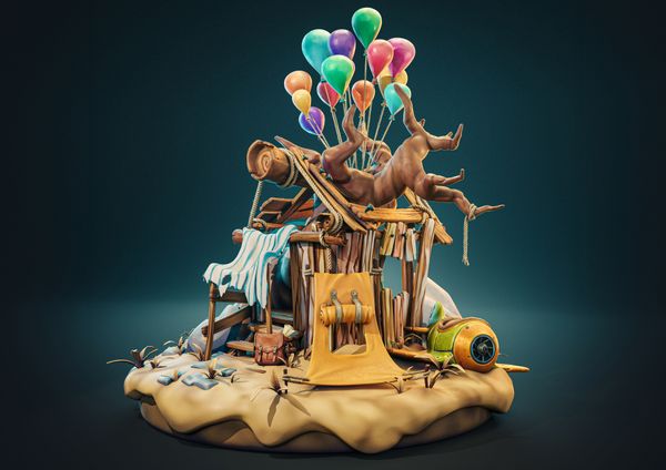 The Treehouse: A ZBrush Sculpted Diorama